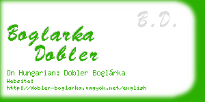 boglarka dobler business card